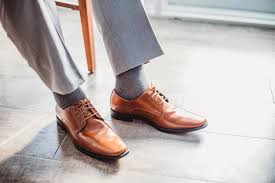 Grey Dress Pants with Brown Shoes