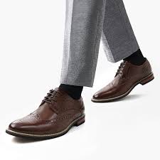 Grey Dress Pants with Burgundy Shoes